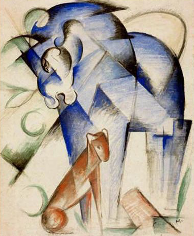 Pferd und Hund Franz Marc